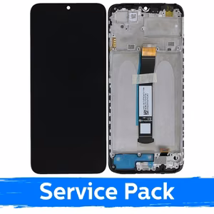 LCD-näyttö yhteensopiva Xiaomi Redmi 10C / Poco C40 musta kehyksellä (Service Pack)