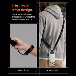 SPIGEN DA30M UNIVERSAL LANYARD STRAP CROSSBODY musta