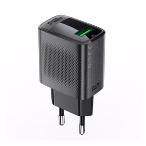 Acefast A90 GaN laturi USB-A QC 18W - musta