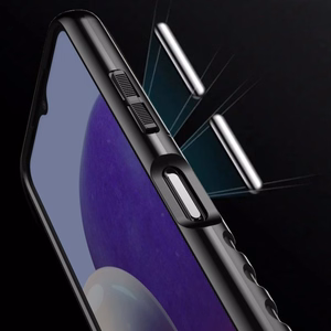 Thunder Case Joustava Kova Rugged Cover TPU asia Samsung Galaxy A22 5G sininen sininen