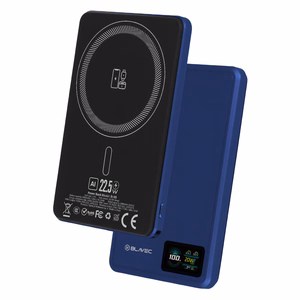 Blavec Power Bank 5000mAh BJ-03 Ultra Slim 7,8mm - Type C - 22,5W magnetic Magsafe 3 in 1 (PBBJ03-MC5N) navy aluminum