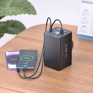 Hoco J138 -varavirtalähde 60000 mAh QC PD 3A 22,5W DC12V sisäänrakennetulla valolla, musta