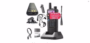 Baofeng UV-5R HTQ – käsiradiopuhelin, 3800 mAh akku, USB-C