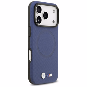 BMW M FW Metal Logo MagSafe Suojakuori iPhone 17 Pro Max:lle - laivastonsininen