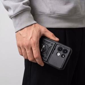 Tech-Protect CamShield Pro -suojakuori Xiaomi Redmi 17 4G / 5G -malleille, musta