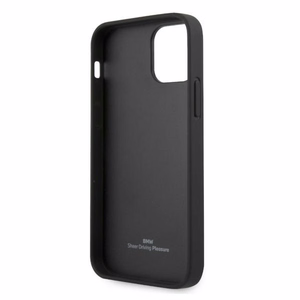 BMW Nahka Curve rei'itetty kotelo iPhone 12 / iPhone 12 Pro - punainen