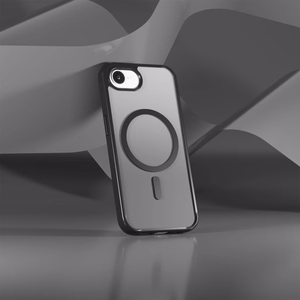 Puro Gradient MagSafe Silikoninen Suojakuori iPhone 16e/17e:lle - Musta