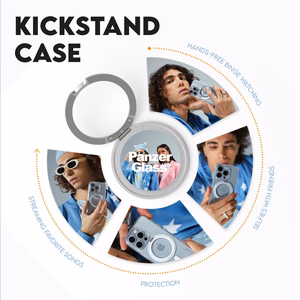 CARE by PanzerGlass Feature Kickstand suojakuori iPhone 16 Pro Max 6.9' hopea/hopea MagSafe 1328