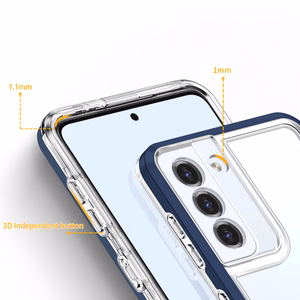 Kirkas 3in1 Kotelo Samsung Galaxy S21 + 5G (S21 Plus 5G) Kehys Gel Cover Sininen