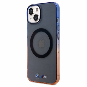 BMW Gradient Bumper MagSafe -suojakuori iPhone 15 Plus / 14 Pluslle - harmaa