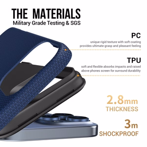 Perfectionists Triangle Mag Case iPhone 13 Pro navy blue