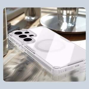 Nillkin Nature TPU Pro MagSafe yhteensopiva suojakuori Samsung Galaxy S26 Ultra:lle valkoinen