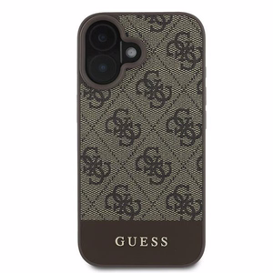 Guess 4G Bottom Stripe Suojakuori iPhone 16 Plus 6.7":lle - Ruskea
