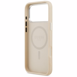 Guess Triangle Logo MagSafe Suojakuori iPhone 17 Prolle - Beige