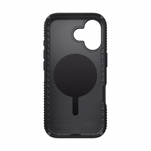 Speck Presidio2 Grip MagSafe -suojakuori iPhone 17:lle (musta / Slate Gray / valkoinen)