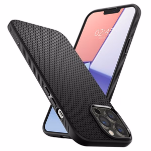 Spigen Liquid Air suojakuori laitteelle iPhone 13 Pro, mattamusta