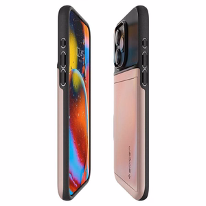 Spigen Slim Armor CS Suojakuori iPhone 15 Pro Max:lle - Vaaleanpunainen