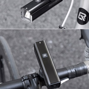 Rockbros 24610002001 polkupyörän etuvalo 1000 lm + USB-C - USB-A kaapeli - musta