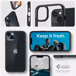 Spigen Ultra Hybrid iPhone 14 Plus -kotelo - Matta musta