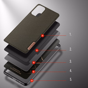 Dux Ducis Fino kotelo päällystetty nylon materiaalia Samsung Galaxy A03s vihreä