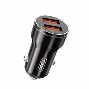 XO auton laturi CC48 2x USB 2,4A musta