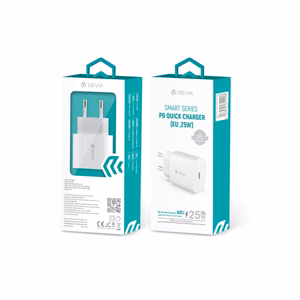 Devia wall charger Smart PD 25W 1x USB-C white