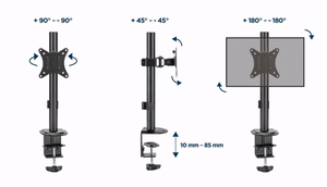 DISPLAY ACC MOUNTING ARM/17-32" MA-D1-02 GEMBIRD