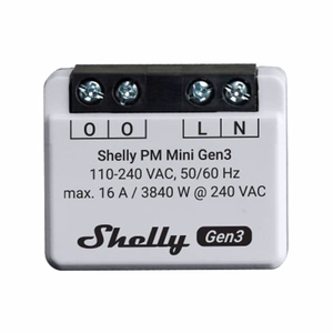 Shelly PM Mini Gen3 2 ohjaimen setti, WiFi/Bluetooth