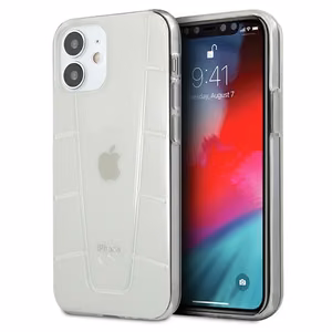 Mercedes Line kotelo iPhone 12 mini - läpinäkyvä