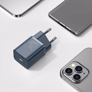 Baseus Super Si Pikalaturi 1C 20W USB-C-kaapelilla Lightning-liittimeen 1 m sininen