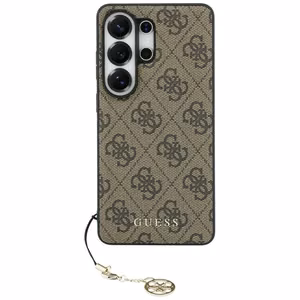 Guess 4G Classic Logo Charm MagSafe Suojakuori Samsung Galaxy S26 Ultra ruskea