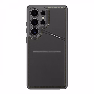 Dux Ducis Rafi II Suojakuori Samsung Galaxy S25 Ultralle jalustalla ja lompakolla - Musta