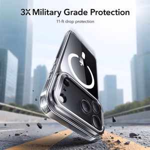 ESR Classic Hybrid Kickstand MagSafe Suojakuori iPhone 17 Pro Max:lle - Kirkas
