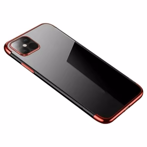 Kirkas väri tapauksessa Gel TPU kansi metallinen kehys Xiaomi Redmi Note 11S / Note 11 punainen