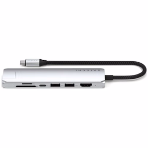 Adapter HUB 7in1 USB C Satechi Slim ST-P7SS silver