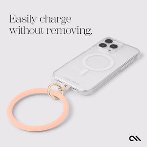 Case-Mate Phone Bangle wrist strap for smartphones, peach