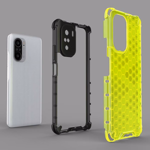 Honeycomb Asia panssari kansi TPU puskuri Xiaomi Redmi K40 Pro + / K40 Pro / K40 / K40 / Poco F3 sininen
