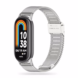 Tech-Protect Milaneseband Xiaomi Smart Band 8/9/NFC hopeinen