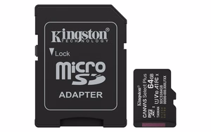 Kingston Technology Canvas Select Plus Gen3 64 GB MicroSDXC UHS-I luokka 10