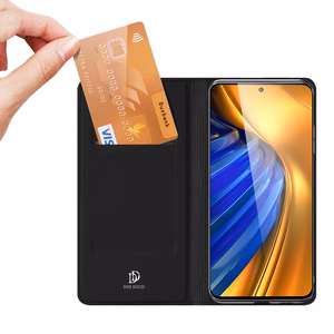 Dux Ducis Skin Pro Holster Cover Flip Cover Xiaomi Poco F4 5G:lle musta
