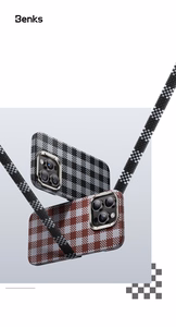 Benks Magneettinen Armor Vichy Kevlar Suojakuori (RF66) iPhone 16 Pro Max:lle punainen