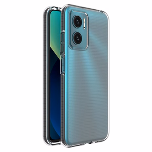 Spring Case kansi geeli TPU kansi värillinen kehys Xiaomi Redmi 10 musta