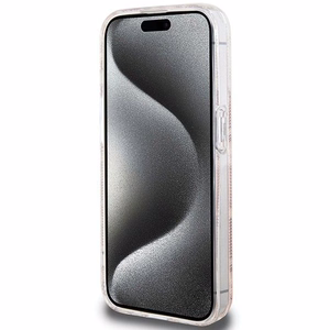 Guess IML GCube MagSafe Suojakuori iPhone 15 Pro Max:lle - vaaleanpunainen