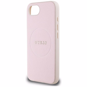 Guess Grained Ring MagSafe iPhone 16e Case - Pink
