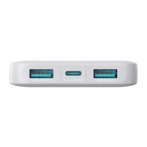Powerbank Joyroom JR-PBF12 10000mAh 2.4A 2x USB-A 1x USB-C - valkoinen