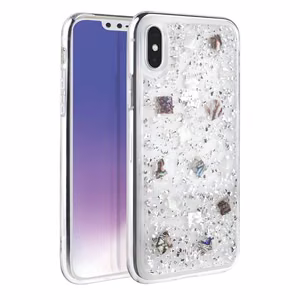 Uniq Lumence Clear -kotelo iPhone Xs Max -puhelimelle - hopea