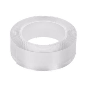 Rebel läpinäkyvä kaksipuolinen asennusteippi, 1 mm x 25 mm x 2 m