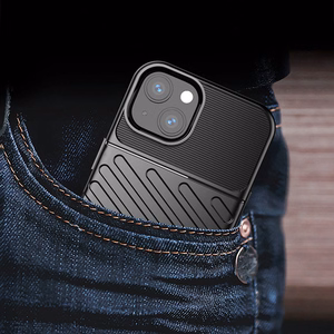 Thunder Case Joustava Kova Rugged Cover TPU Kotelo iPhone 13 mini sininen