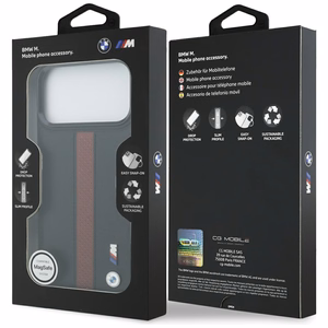 BMW M Perforated Stripe Logo MagSafe Suojakuori iPhone 17 Pro Max:lle - Punainen