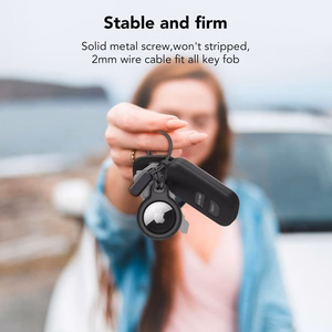 Tech-Protect Rough 2 kpl suojakuori Apple AirTag -laitteelle - musta